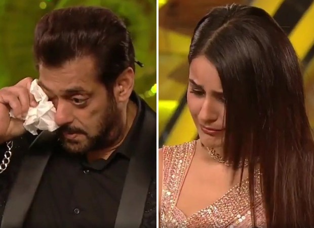 Bigg Boss 15 Salman Khan And Shehnaaz Gill Break Into Tears As They