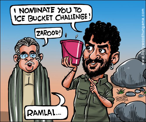 Bollywood Toons: Gabbar's ice-bucket challenge to Thakur - Bollywood Hungama
