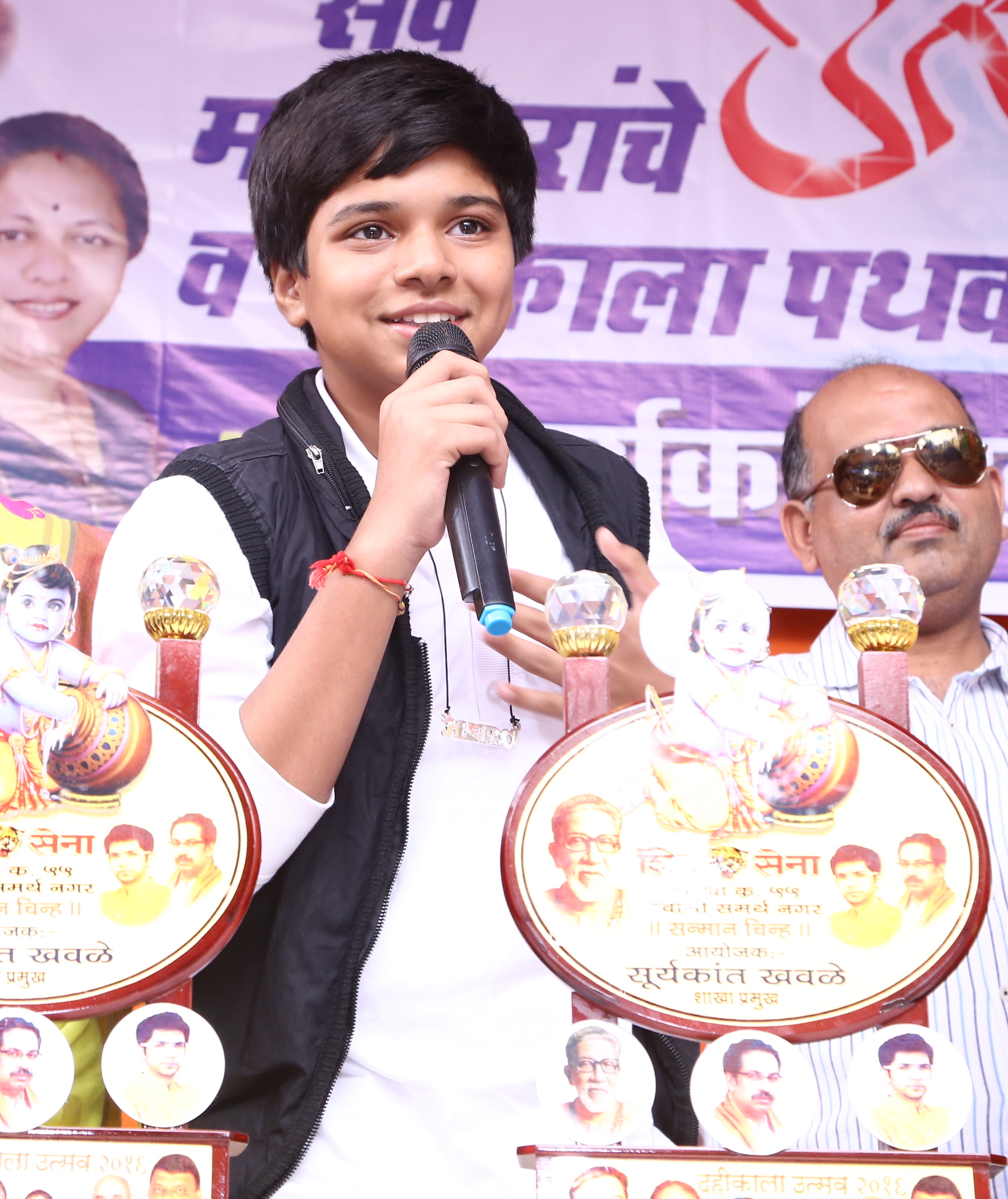 Ayush Khedekar visits dahi-handi pandal in Andheri to promote ‘Ek Tha Hero’