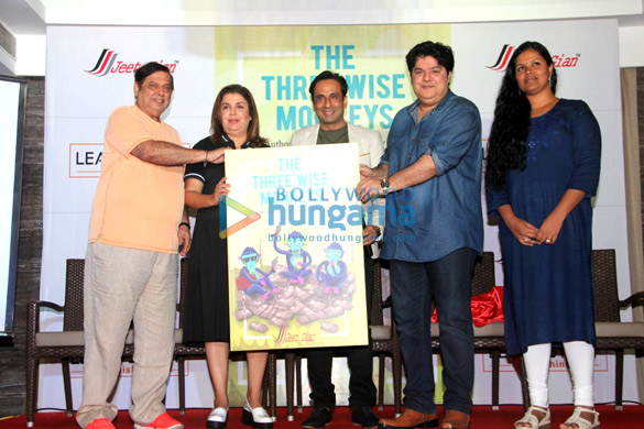 Farah Khan, Sajid Khan & David Dhawan at ‘The Three Wise Monkeys’ book launch Farah Khan, Sajid Khan & David Dhawan at 'The Three Wise Monkeys' book launch
