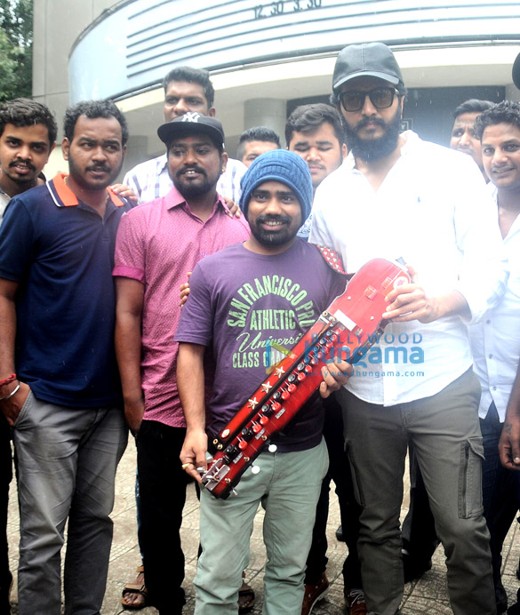 Riteish Deshmukh visits a screening to interact with a ‘Banjo’ artist at Chitra theatre, Mumbai Riteish Deshmukh visits a screening to interact with a 'Banjo' artist at Chitra theatre, Mumbai