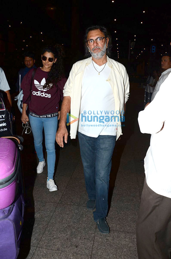 Harshvardhan Kapoor and Saiyami Kher snapped arriving back after the London premiere of Mirzya Harshvardhan Kapoor and Saiyami Kher snapped arriving back after the London premiere of Mirzya
