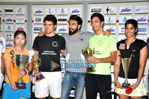 Ranveer Singh graces JSW Squash Circuit 2016 championship finale Ranveer Singh graces JSW Squash Circuit 2016 championship finale