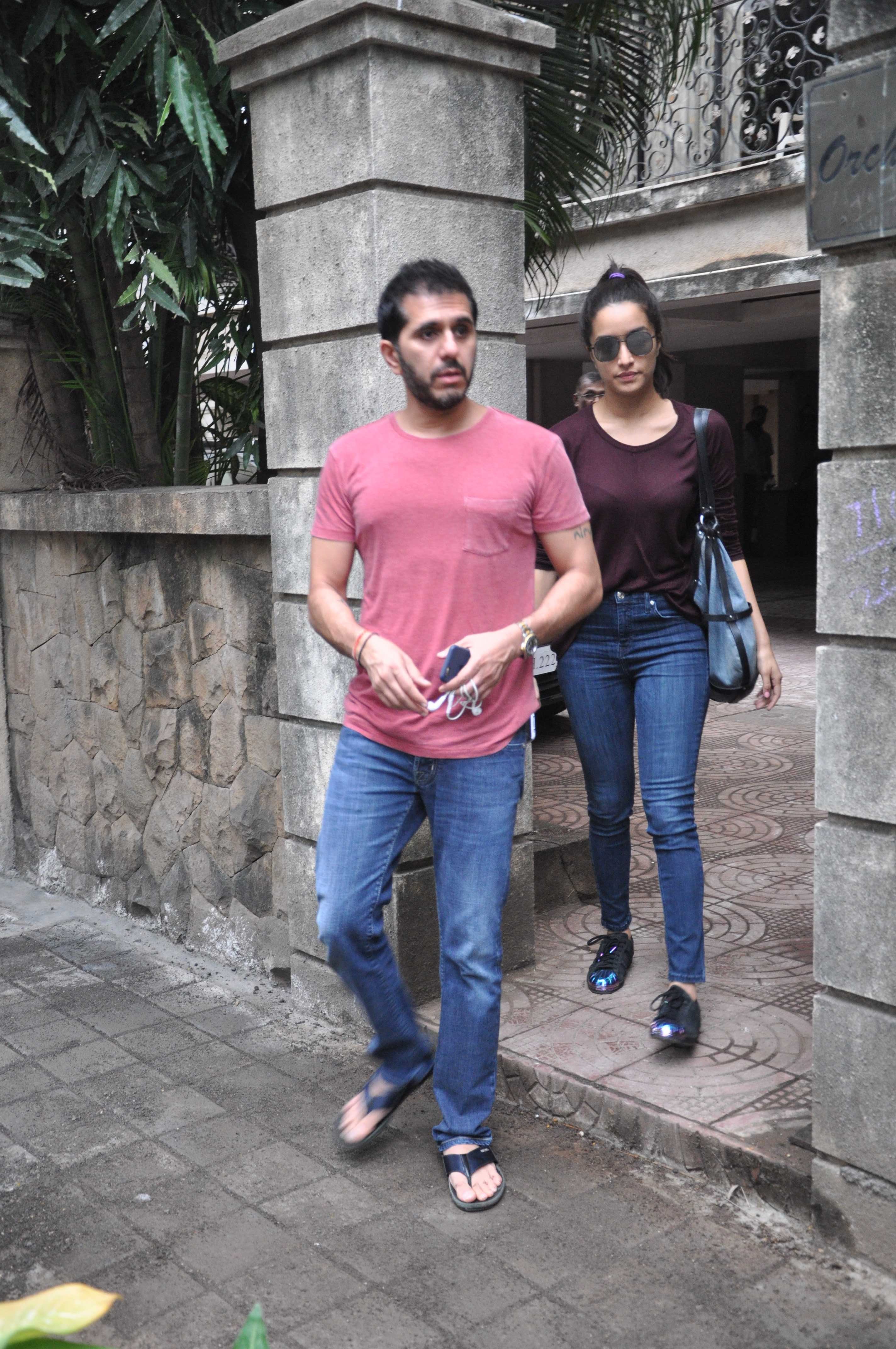 Shraddha Kapoor & Ritesh Sidhwani snapped post a meeting in Bandra