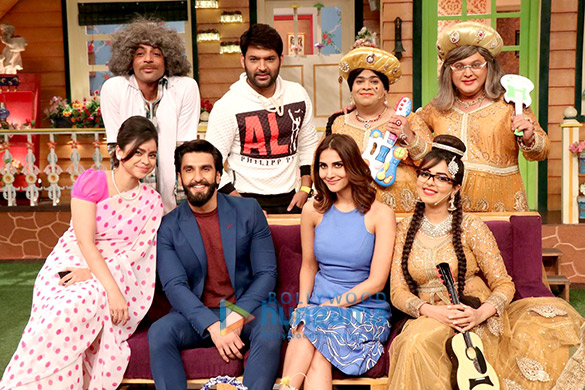 Promotion of ‘Befikre’ on the sets of The Kapil Sharma Show Promotion of 'Befikre' on the sets of The Kapil Sharma Show