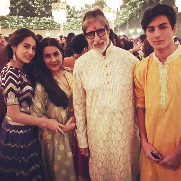 Check Out Saif Ali Khan S Kids Sara And Ibrahim Bond With Amitabh