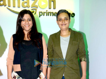 Zoya Akhtar, Vikas Bahl & Reema Kagti at the launch of 'Amazon Prime Video'
