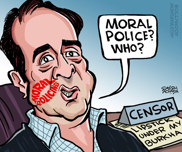 Bollywood Toons Lipstick under my burkha in censor trouble!