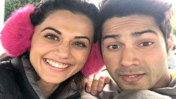 Check out: Judwaa 2 stars Varun Dhawan and Taapsee Pannu are stressing out in chilly London