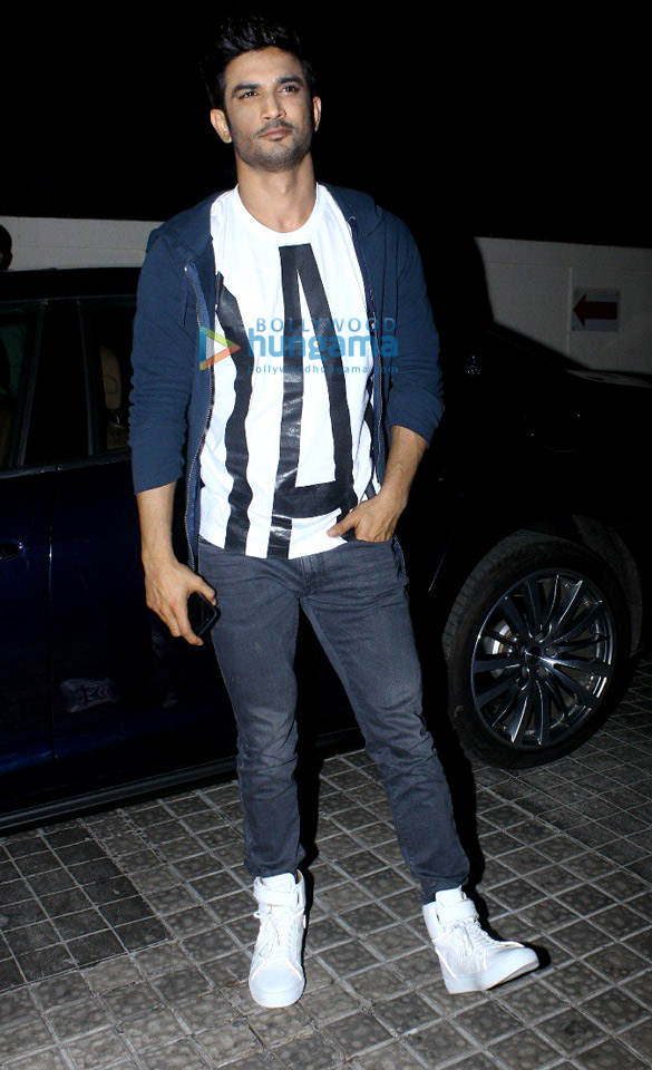 Sushant Singh Rajput and others snapped at the screening of ‘Hindi Medium’ Sushant Singh Rajput and others snapped at the screening of 'Hindi Medium'