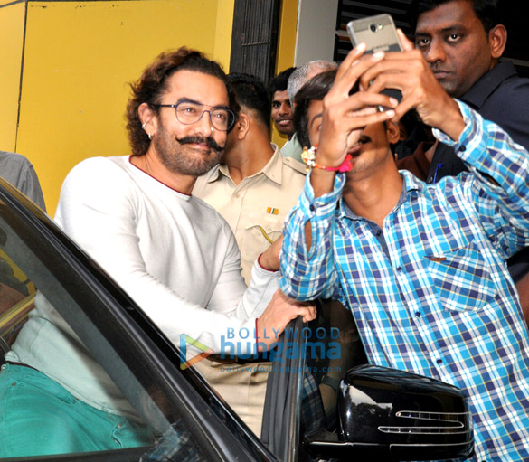 Aamir Khan snapped post a dubbing session in Andheri Aamir Khan snapped post dubbing in Andheri