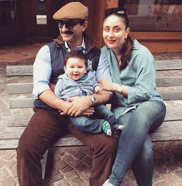 Check Out Saif Ali Khan And Kareena Kapoor Khan Pose With Baby Taimur During Their Switzerland Vacation Bollywood News Bollywood Hungama