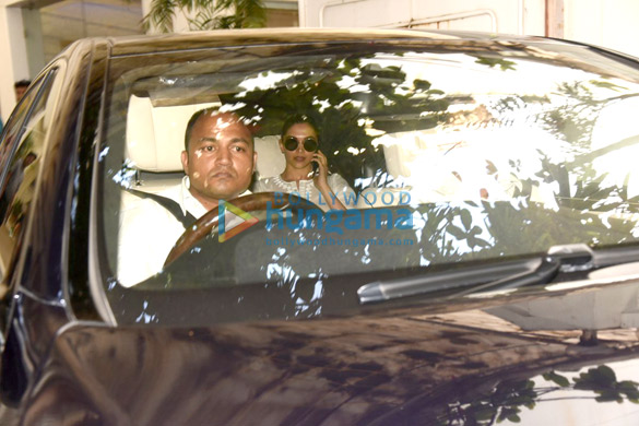 Deepika Padukone and Madhuri Dixit snapped at Sunny Super Sound in Juhu Deepika Padukone and Madhuri Dixit snapped at Sunny Super Sound in Juhu