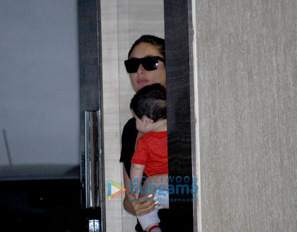 Kareena Kapoor Khan snapped with son Taimur Ali Khan at Babita Kapoor’s house Kareena Kapoor Khan snapped with Taimur at Babita Kapoor's house