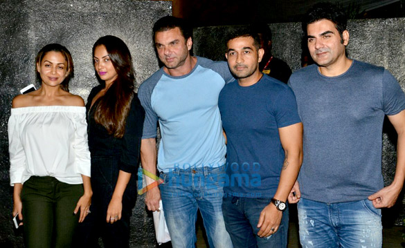 Sohail Khan and Arbaaz Khan’s family snapped at the Otters Club Sohail Khan and Arbaaz Khan family snapped at Otters Club