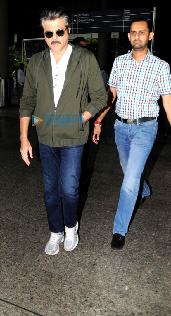 Anil Kapoor is seen sporting ‘Fanney Khan’ look whilst returning from Dubai Anil Kapoor is seen sporting 'Fanney Khan' look whilst returning from Dubai