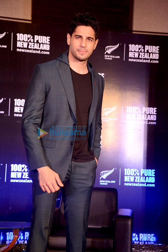 Sidharth Malhotra addresses the media in Pune as the brand ambassador of Tourism New Zealand Sidharth Malhotra addresses the media in Pune as the brand ambassador of Tourism New Zealand