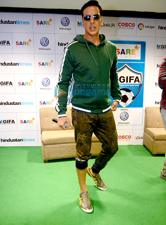 Akshay Kumar graces the grand opening ceremony of Indian Football Tournament in New Delhi Akshay Kumar graces the grand opening ceremony of Indian Football Tournament in New Delhi