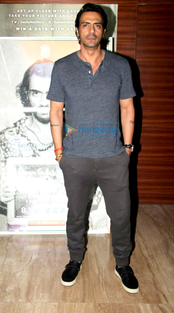 Arjun Rampal snapped promoting his film Daddy Arjun Rampal snapped promoting his film Daddy