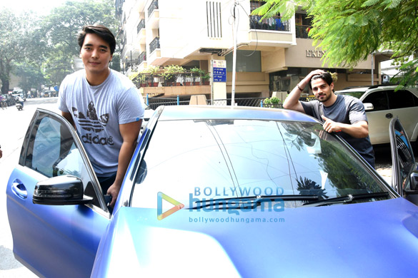 Sooraj Pancholi and Rinzing Denzongpa snapped in Bandra Sooraj Pancholi and Rinzing Denzongpa snapped in Bandra