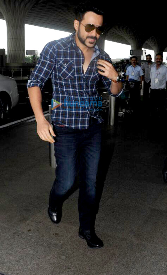 Emraan Hashmi and Hema Malini snapped at the airport Emraan Hashmi and Hema Malini snapped at the airport