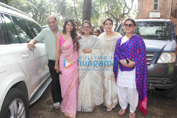 Kajol and family snapped at Durga pandal in Mumbai Kajol and family snapped at Durga pandal in Mumbai