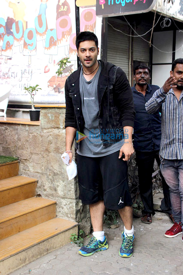 Ali Fazal snapped at a restaurant in Bandra Ali Fazal snapped at a restaurant in Bandra