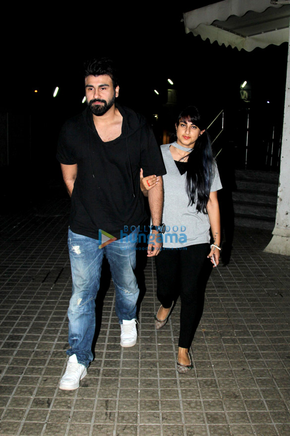 Aarya Babbar snapped with his wife at PVR in Juhu Aarya Babbar snapped with his wife at Juhu PVR