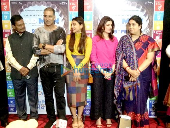 Smriti Irani snapped at Akshay Kumar’s special screening of Pad Man for the I&B Ministry Smriti Irani snapped at Akshay Kumar's special screening of Pad Man for the I&B Ministry
