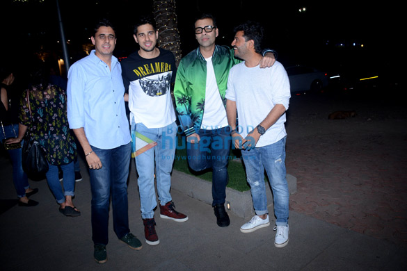 Siddharth Malhotra and Karan Johar spotted at Nara Thai restaurant (1