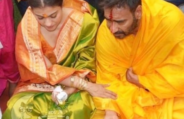 This pic of Kajol and Ajay Devgn reminds us of their gorgeous wedding ...