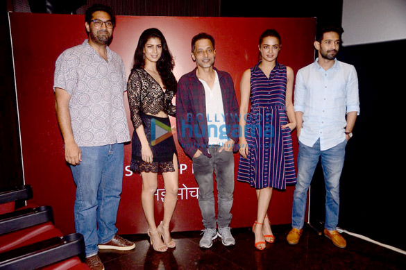 Sujoy Ghosh, Surveen Chawla, Vikrant Massey, Tena Desae and Kunal Roy Kapur grace the press meet for a new series Sujoy Ghosh, Surveen Chawla, Vikrant Massey, Tina Desai and Kunal Roy Kapur grace the press meet for a new series