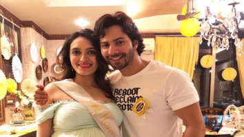 Varun Dhawan shares a lovely picture with sister-in-law Jaanvi Desai from her baby shower