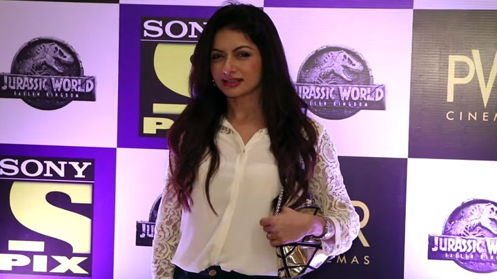 SPOTTED: Arshad Warsi, Bhagyashree & others @Jurassic World: Fallen Kingdom Special Screening