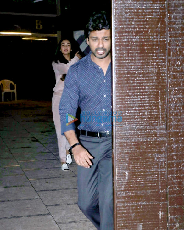 Sonal Chauhan spotted with Nikhil Dwivedi at his office in Juhu