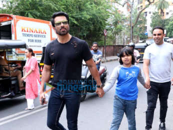 Sonu Sood snapped with his son in Juhu