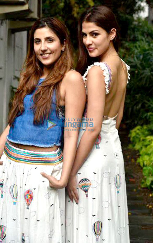 Tanisha Mukerji and Rhea Chakraborty snapped at the Simply Simone label launch