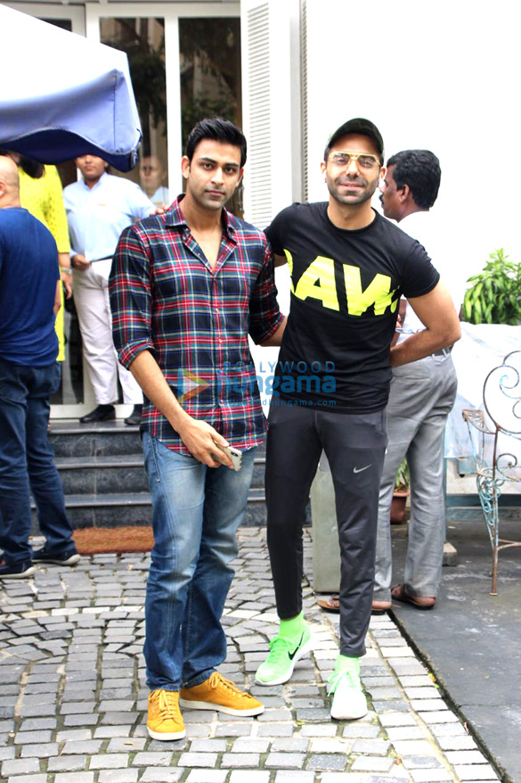 Aparshakti Khurrana and Anirudh Tanwar spotted at Taj Mahal Tea House Aparshakti Khurrana and Anirudh Tanwar spotted at Taj Mahal Tea House