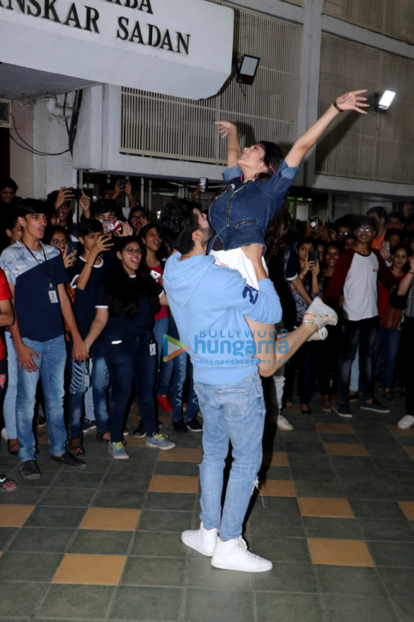 Utkarsh Sharma And Ishita Chauhan Snapped Promoting Their Film Genius At Nm College 3 Utkarsh Sharma Ishita Chauhan Images Bollywood Hungama