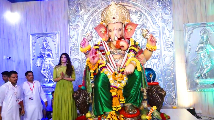 Ihana Dhillon spotted at Andheri cha Raja Ganpati pandal Ihana Dhillon spotted at Andheri ka Raja Ganpati pandal