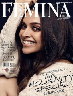 Deepika Padukone On The Cover Of Femina, Oct 2018