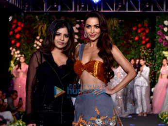 Malaika Arora and Sonal Chauhan walks the ramp at the Wedding Junction fashion show