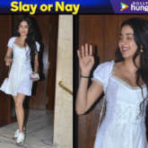 Slay or Nay - Janhvi Kapoor in Daisy at Manish Malhotra's house post dinner (Featured)
