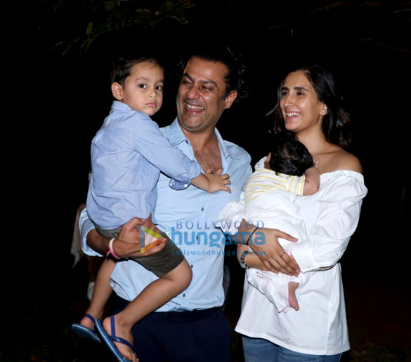 Abhishek Kapoor and Pragya Kapoor snapped during son’s birthday celebration Abhishek Kapoor and Pragya Kapoor snapped during son's birthday celebration