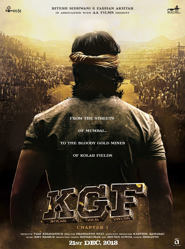 Excel Entertainment Presents The Poster Of Kgf And It Releases On