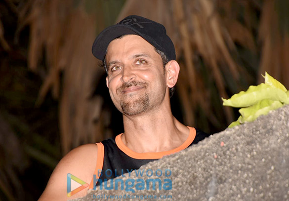 Hrithik Roshan snapped at his residence