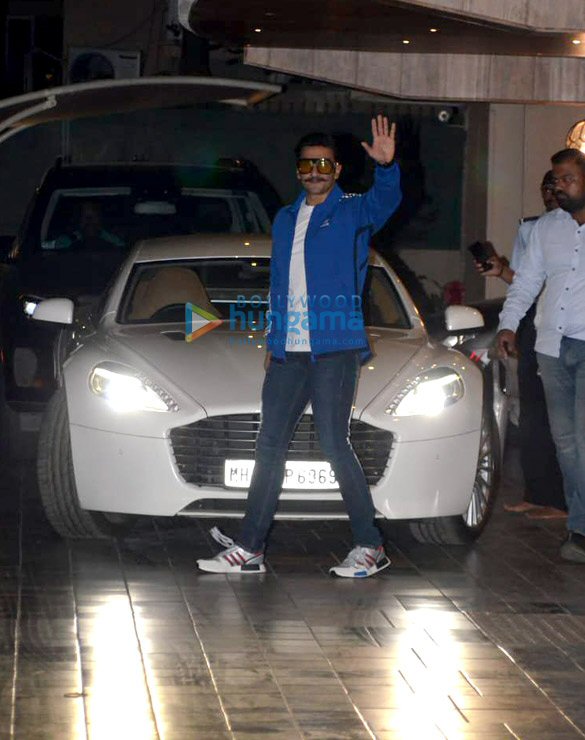 Ranveer Singh snapped at his residence post Haldi ceremony
