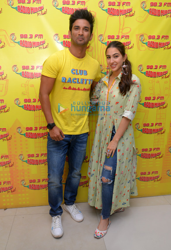 Sara Ali Khan and Sushant Singh Rajput promote ‘Kedarnath’ at 98.3 FM Radio Mirchi Sara Ali Khan and Sushant Singh Rajput promote 'Kedarnath' at 98.3 FM Radio Mirchi