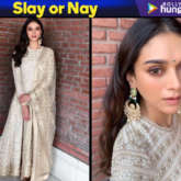 Slay or Nay - Aditi Rao Hydari in Taun Tahiliani for India Bridal Fashion Store Launch in Jaipur (Featured)