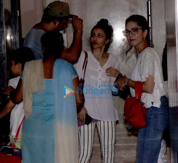 Sunny Leone, Rannvijay Singh spotted at Soha Ali Khan’s residence Sunny Leone, Rannvijay Singh spotted at Soha Ali Khan's residence